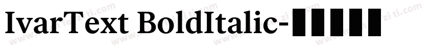 IvarText BoldItalic字体转换